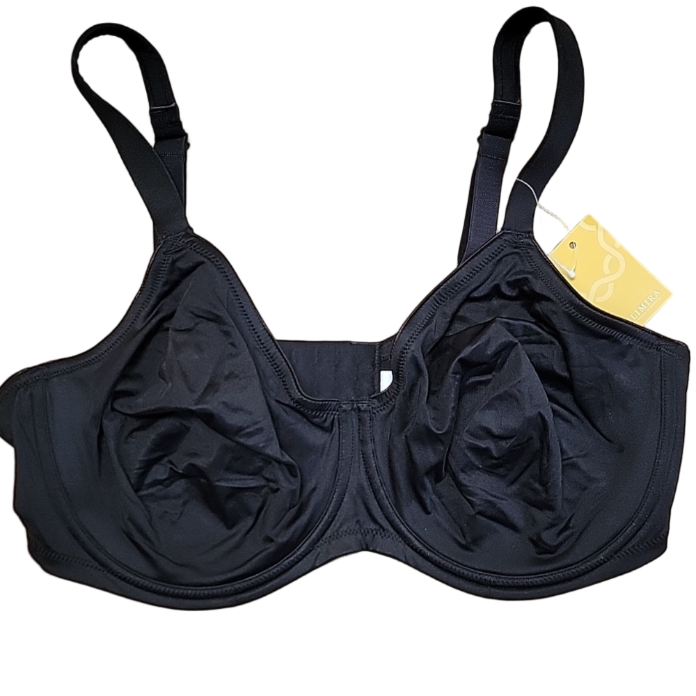 Delimira Black Underwire Bra Size 40DD NWT